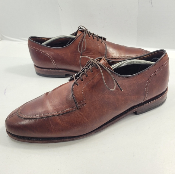 ALLEN EDMONDS LASALLE SPLIT TOE OXFORD DRESS SHOES MEN\'S SIZE 12D CHILI BROWN main image 4